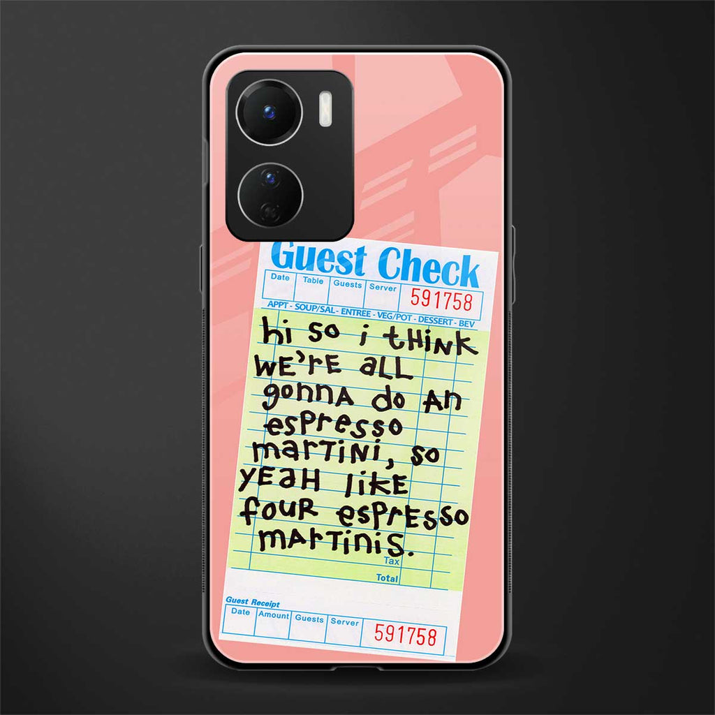 four espresso martinis back phone cover | glass case for vivo y16