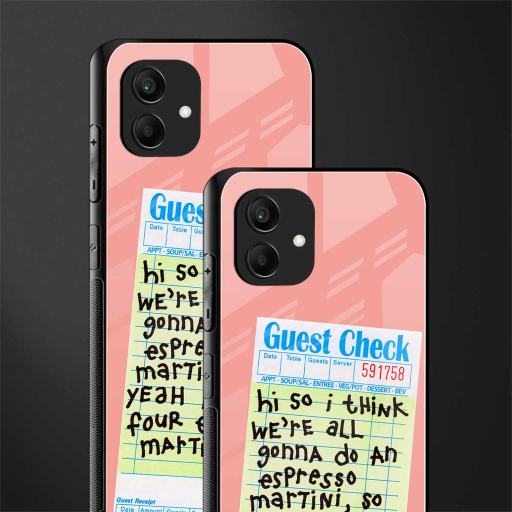 four espresso martinis back phone cover | glass case for samsung galaxy a04
