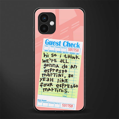 four espresso martinis back phone cover | glass case for samsung galaxy a04