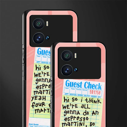 four espresso martinis back phone cover | glass case for iQOO 9 Pro