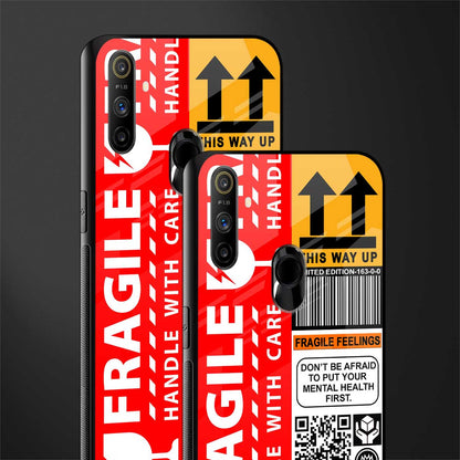 fragile feelings glass case for realme narzo 20a image-2