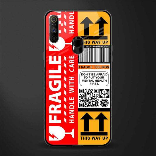 fragile feelings glass case for realme narzo 20a image