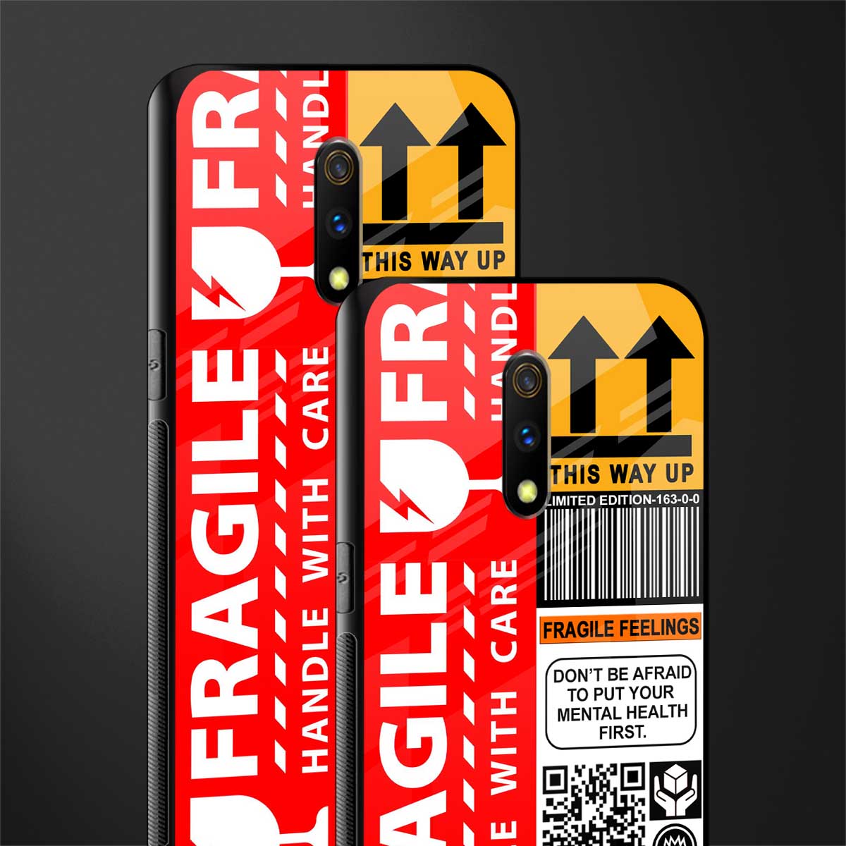 fragile feelings glass case for oppo k3 image-2