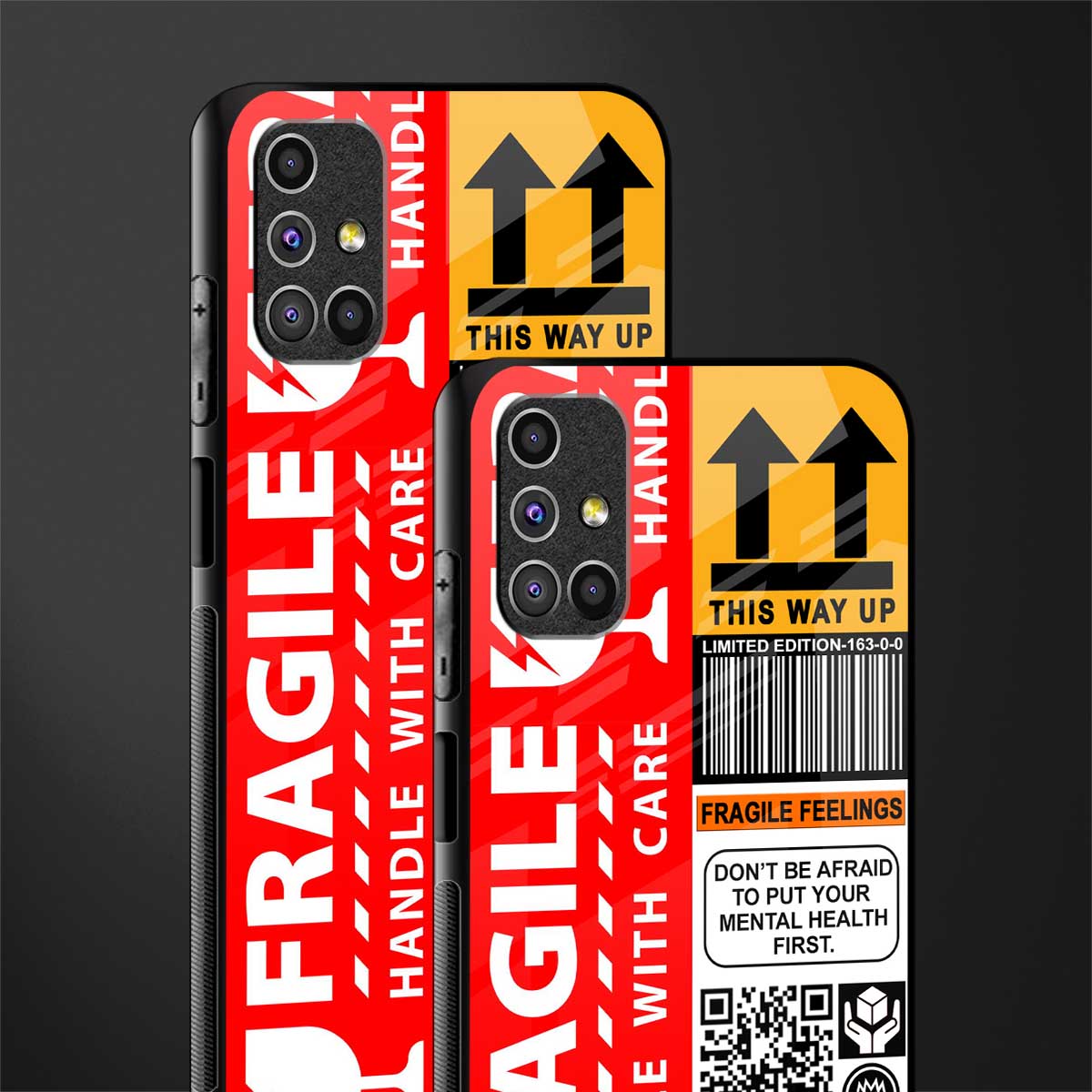 fragile feelings glass case for samsung galaxy m31s image-2