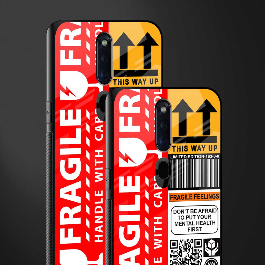 fragile feelings glass case for oppo f11 pro image-2