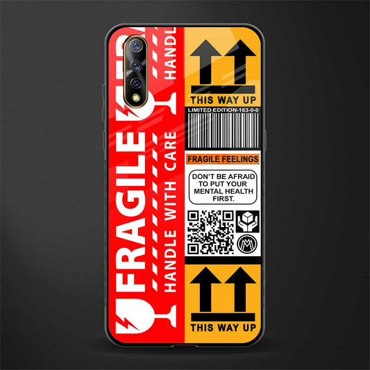 fragile feelings glass case for vivo z1x image