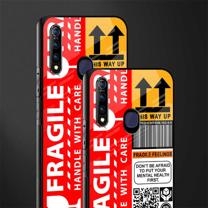 fragile feelings glass case for vivo z1 pro image-2