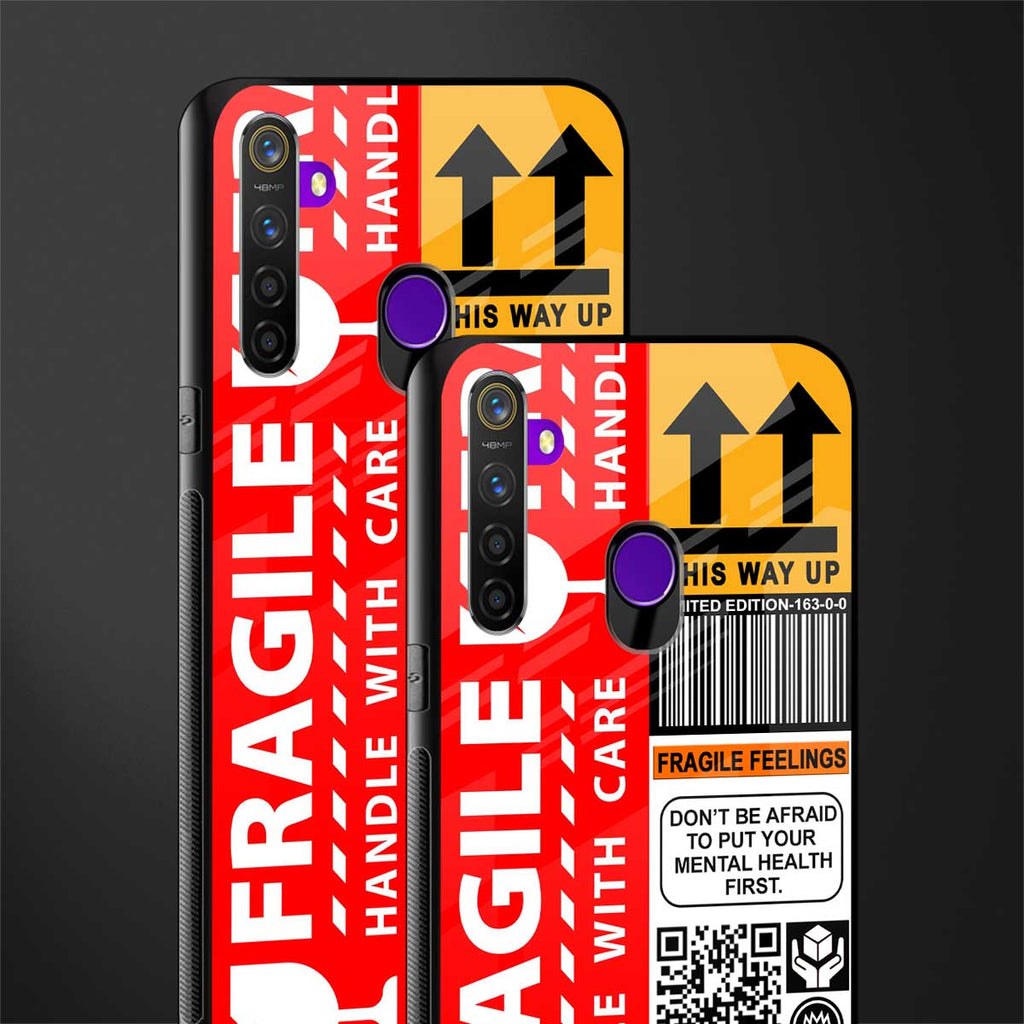fragile feelings glass case for realme narzo 10 image-2
