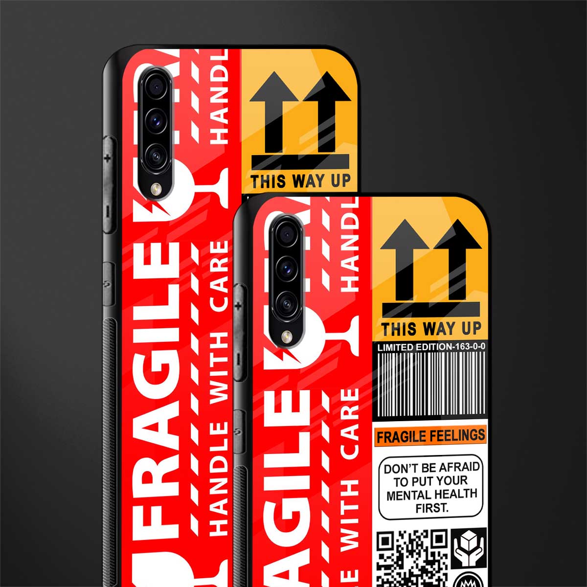 fragile feelings glass case for samsung galaxy a70s image-2