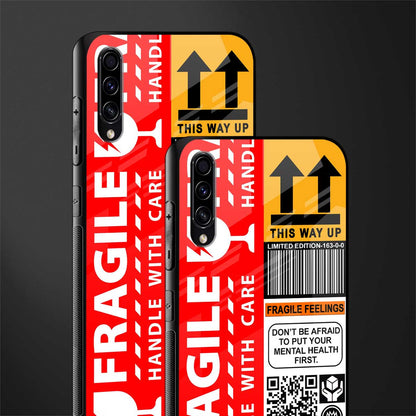 fragile feelings glass case for samsung galaxy a70s image-2
