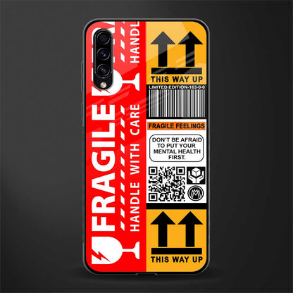 fragile feelings glass case for samsung galaxy a70s image