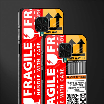 fragile feelings glass case for redmi note 9 pro max image-2