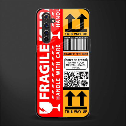fragile feelings glass case for realme 6i image