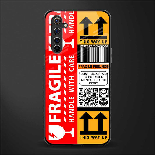 fragile feelings glass case for realme 6i image