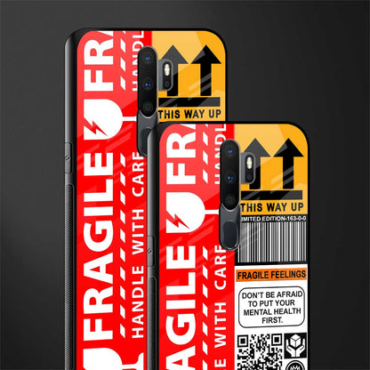 fragile feelings glass case for oppo a9 2020 image-2