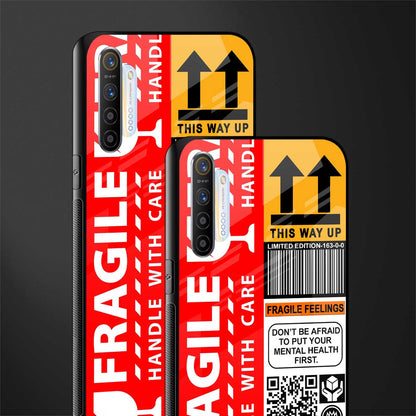 fragile feelings glass case for realme x2 image-2
