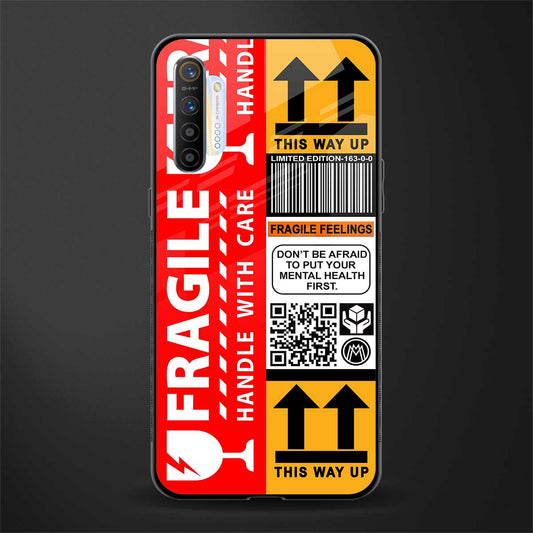 fragile feelings glass case for realme x2 image
