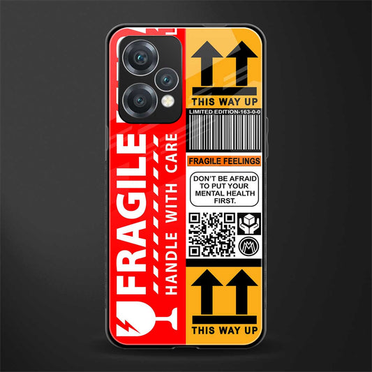 fragile feelings back phone cover | glass case for realme 9 pro 5g