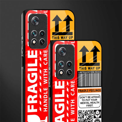 fragile feelings glass case for xiaomi 11i 5g image-2