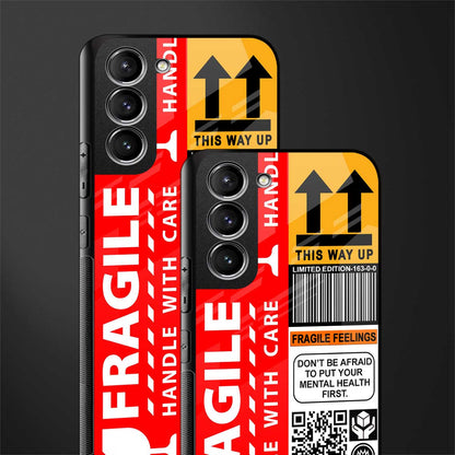 fragile feelings glass case for samsung galaxy s21 plus image-2