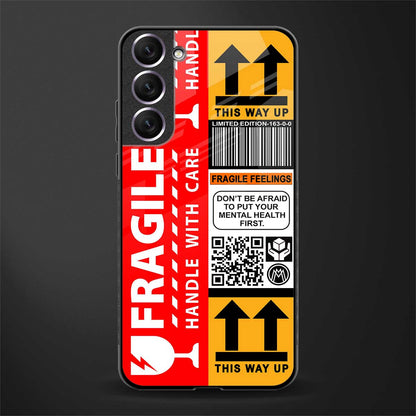 fragile feelings glass case for samsung galaxy s21 image