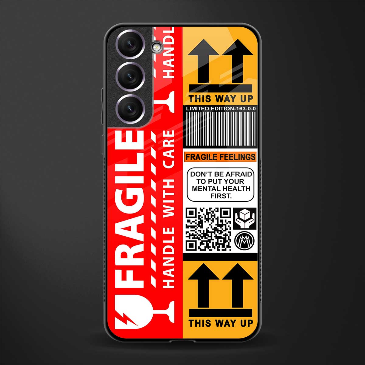 fragile feelings glass case for samsung galaxy s21 plus image