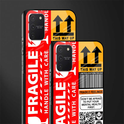 fragile feelings glass case for samsung galaxy a91 image-2