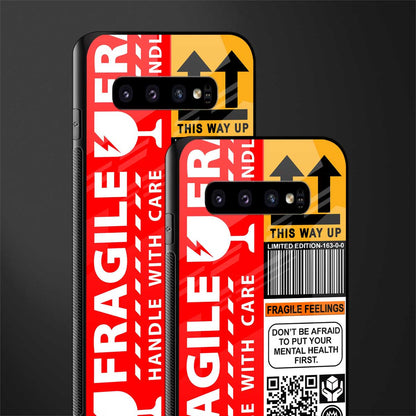 fragile feelings glass case for samsung galaxy s10 plus image-2