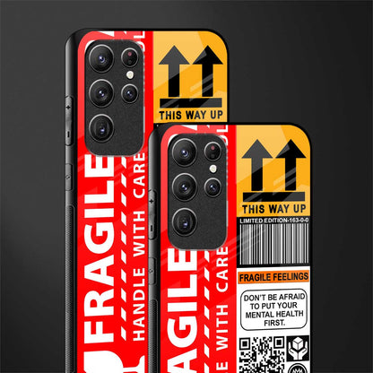 fragile feelings glass case for samsung galaxy s21 ultra image-2