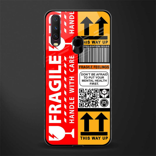 fragile feelings glass case for vivo y15 image
