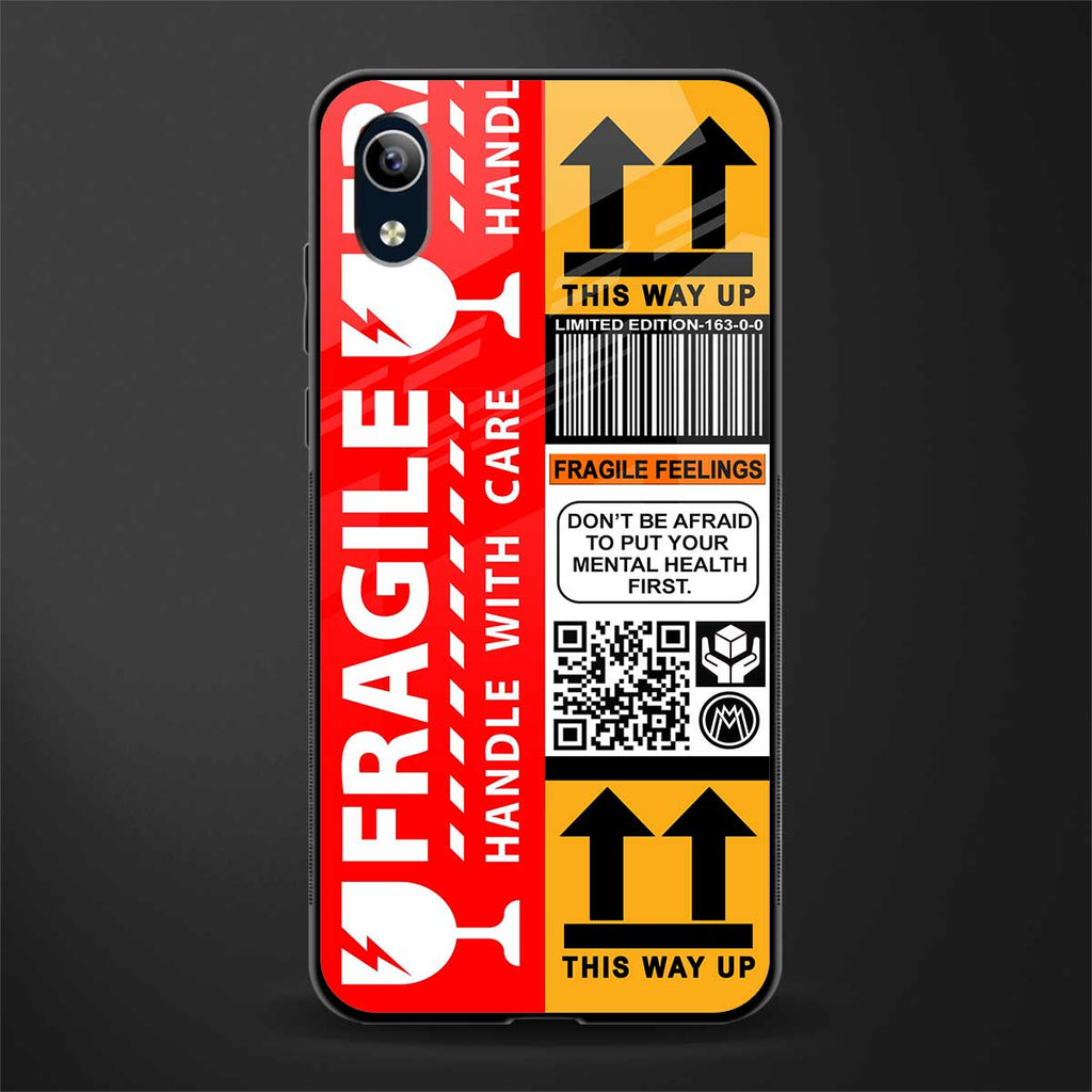 fragile feelings glass case for vivo y91i image