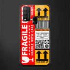 fragile feelings glass case for vivo y30 image