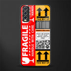 fragile feelings glass case for vivo y20 image