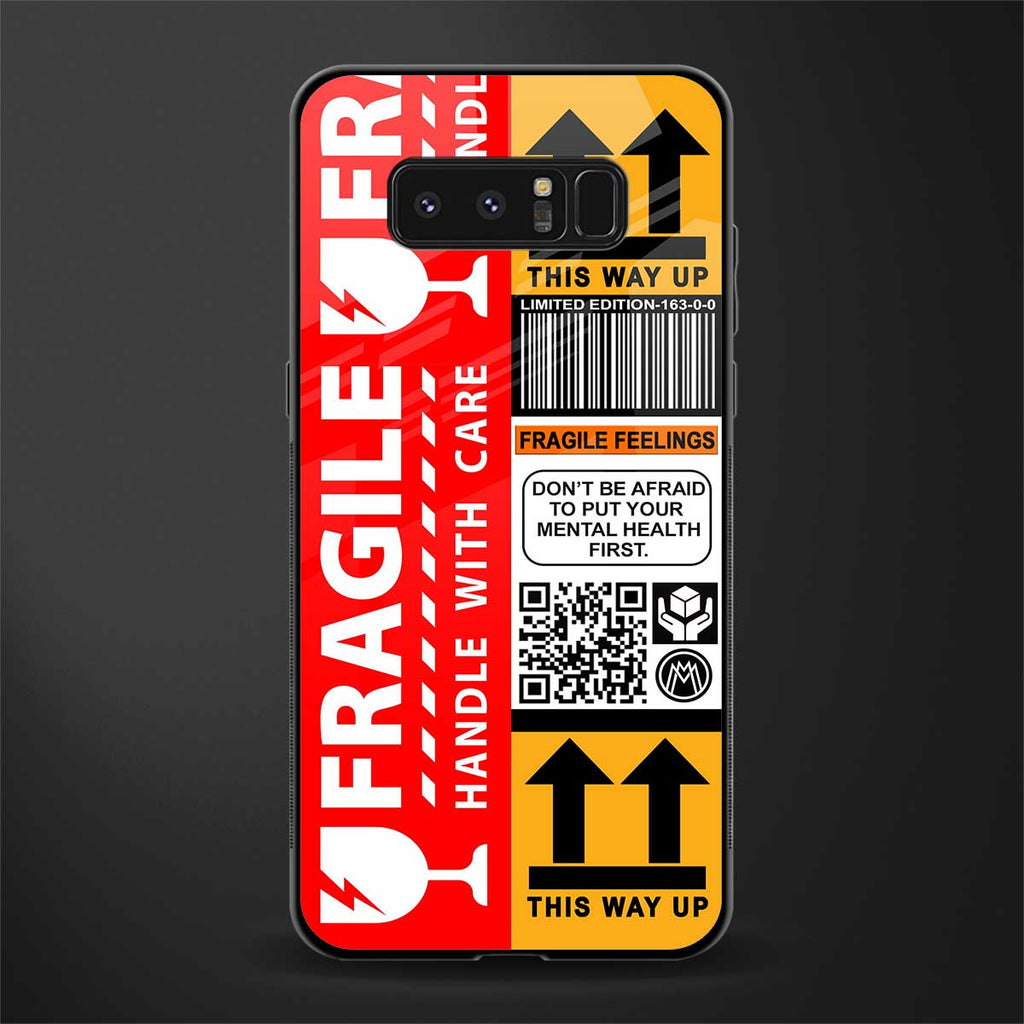 fragile feelings glass case for samsung galaxy note 8 image