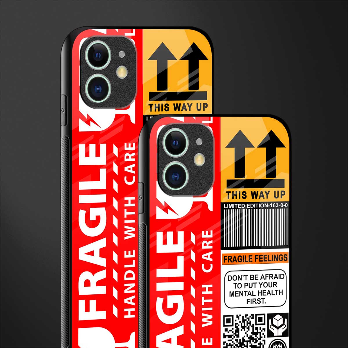 fragile feelings glass case for iphone 12 mini image-2
