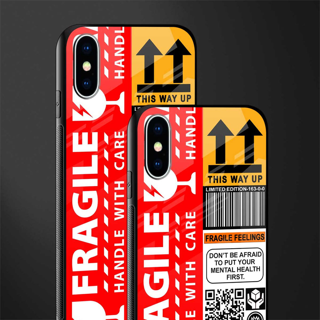 fragile feelings glass case for iphone x image-2