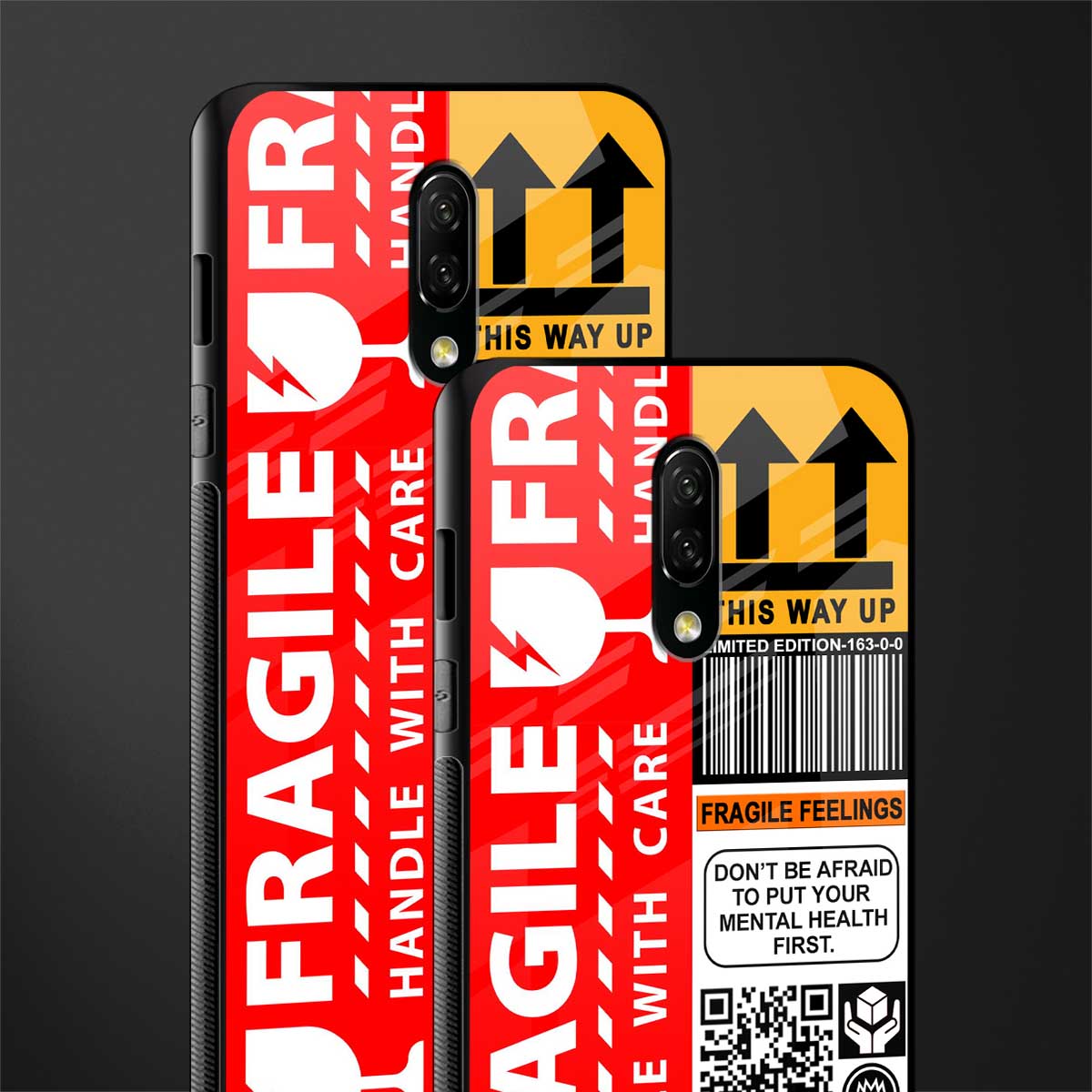fragile feelings glass case for oneplus 7 image-2
