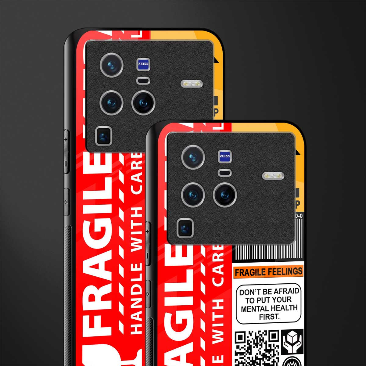 fragile feelings glass case for vivo x80 pro 5g image-2
