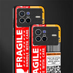 fragile feelings glass case for vivo x80 image-2