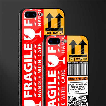 fragile feelings glass case for iphone 7 plus image-2