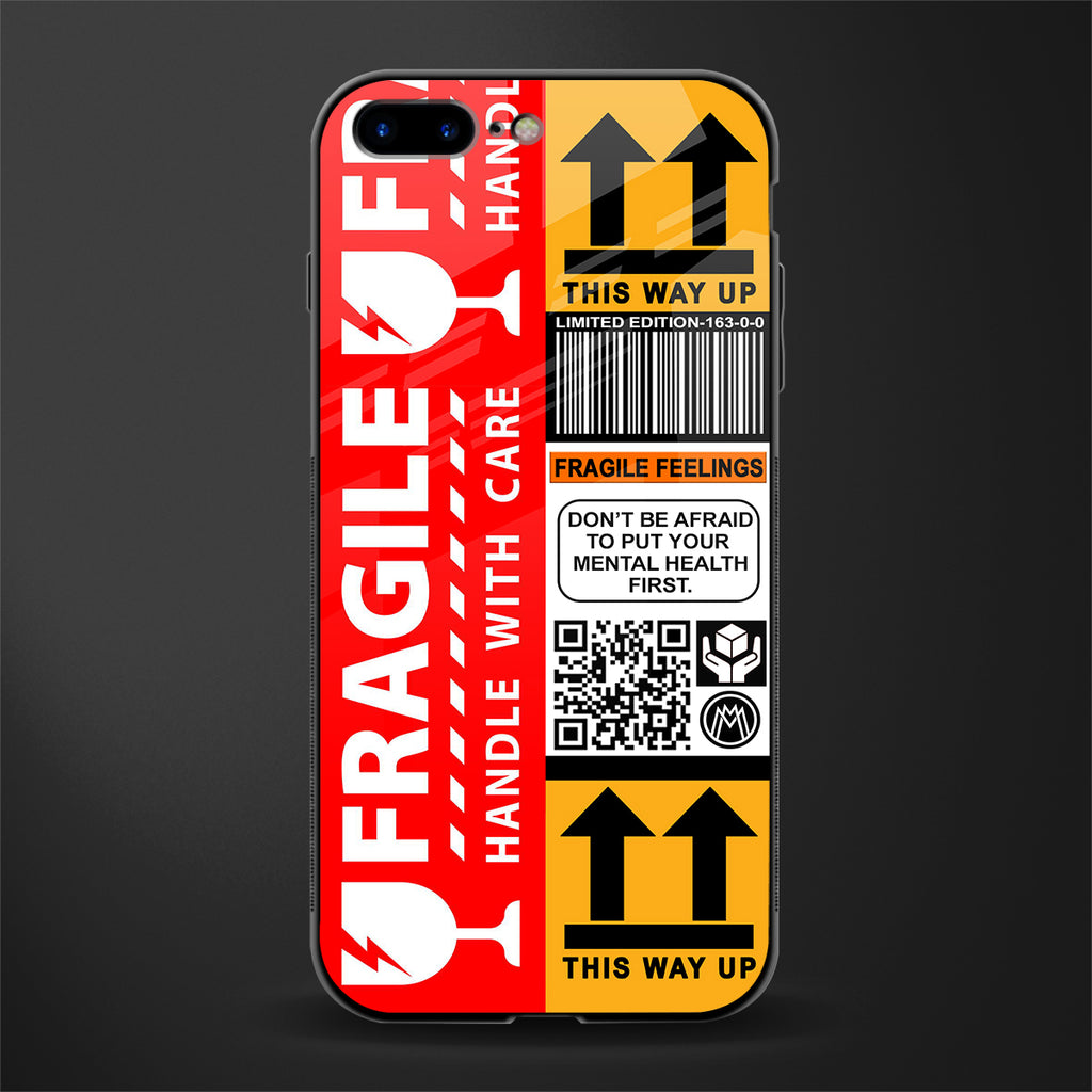fragile feelings glass case for iphone 8 plus image