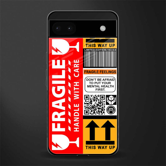 fragile feelings back phone cover | glass case for google pixel 6a