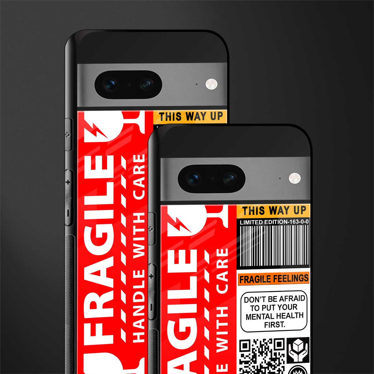 fragile feelings back phone cover | glass case for google pixel 7