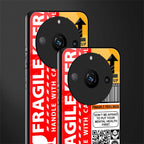 fragile feelings back phone cover | glass case for realme 11 pro 5g