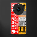 fragile feelings back phone cover | glass case for realme 11 pro 5g