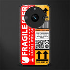 fragile feelings back phone cover | glass case for realme 11 pro 5g