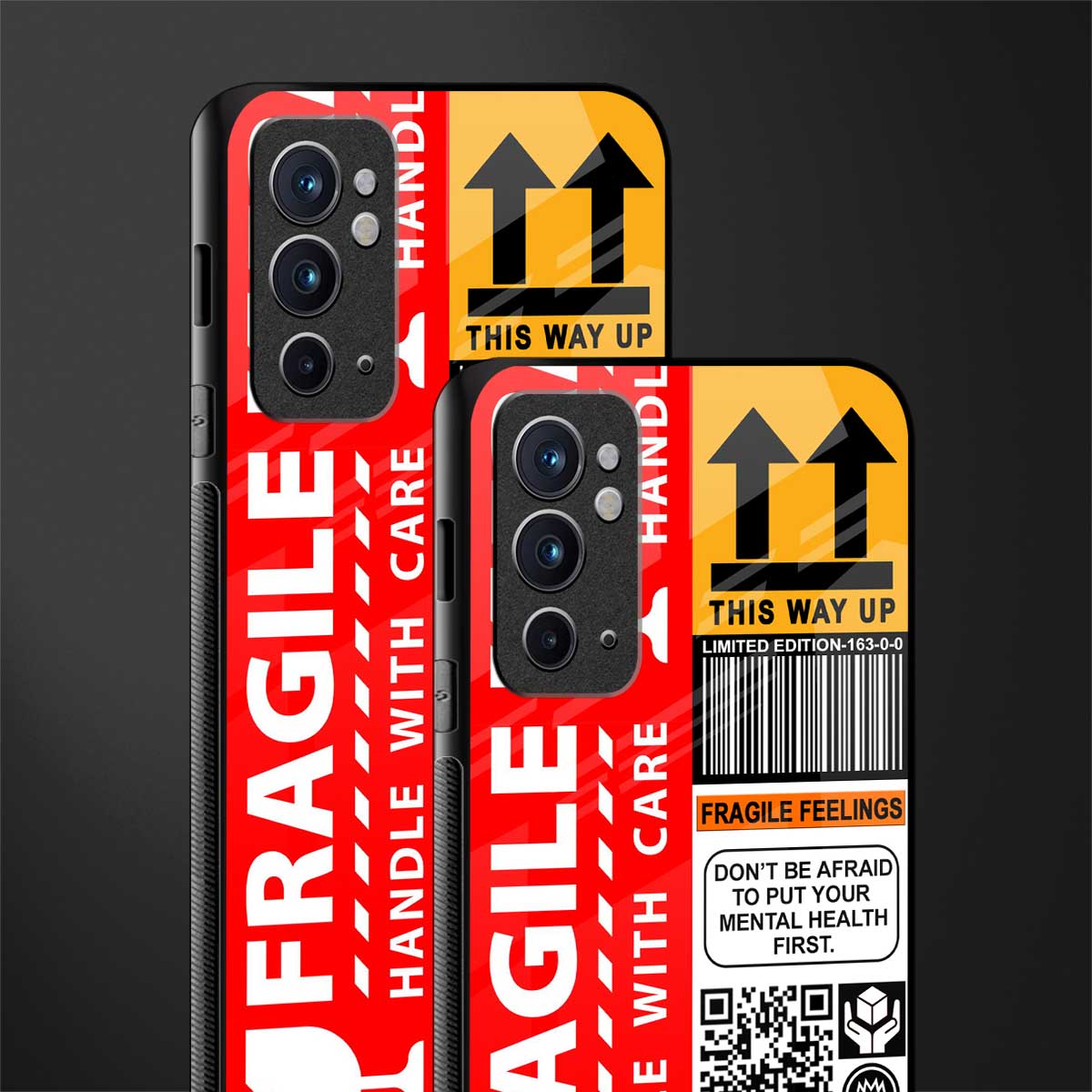 fragile feelings glass case for oneplus 9rt image-2