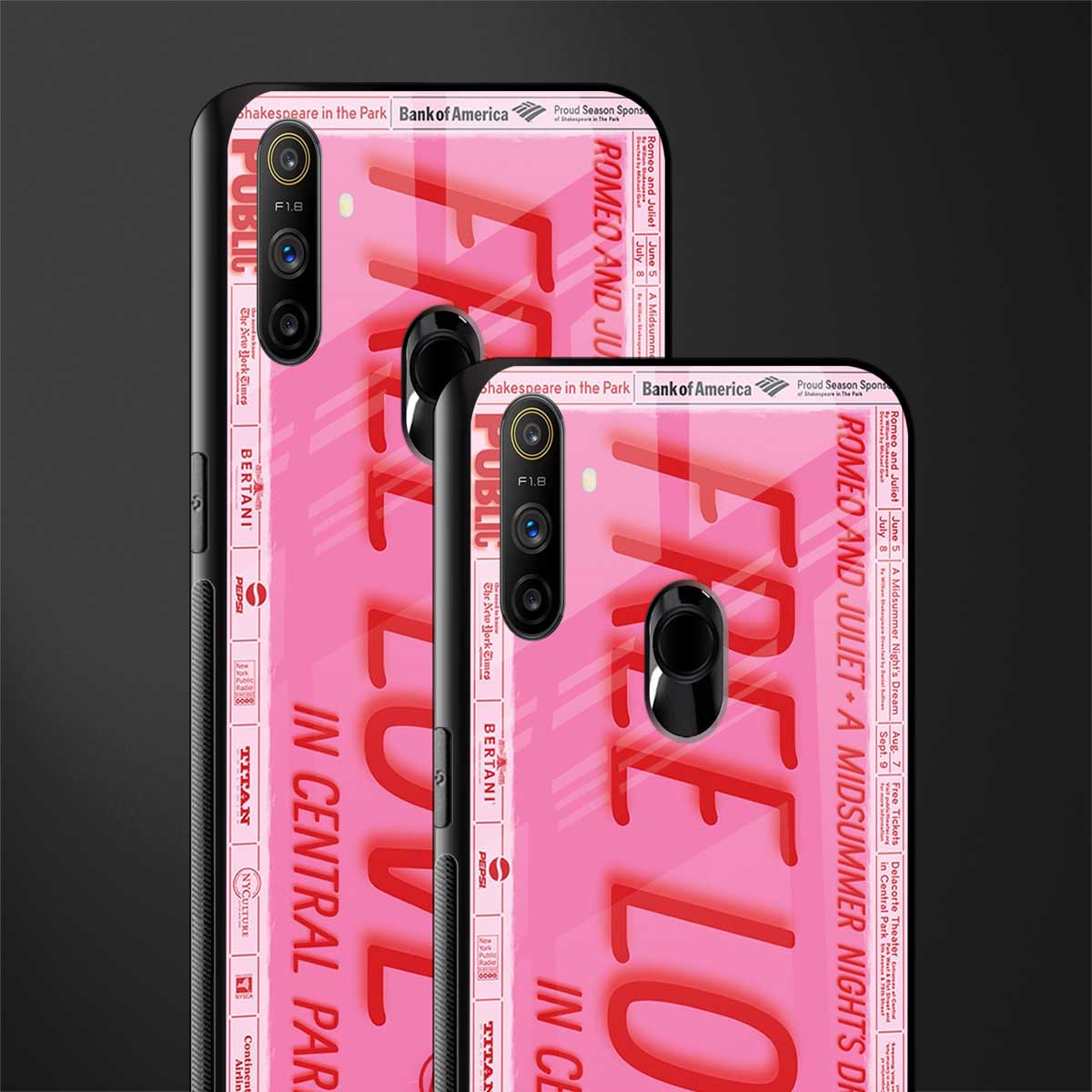 free love glass case for realme narzo 10a image-2