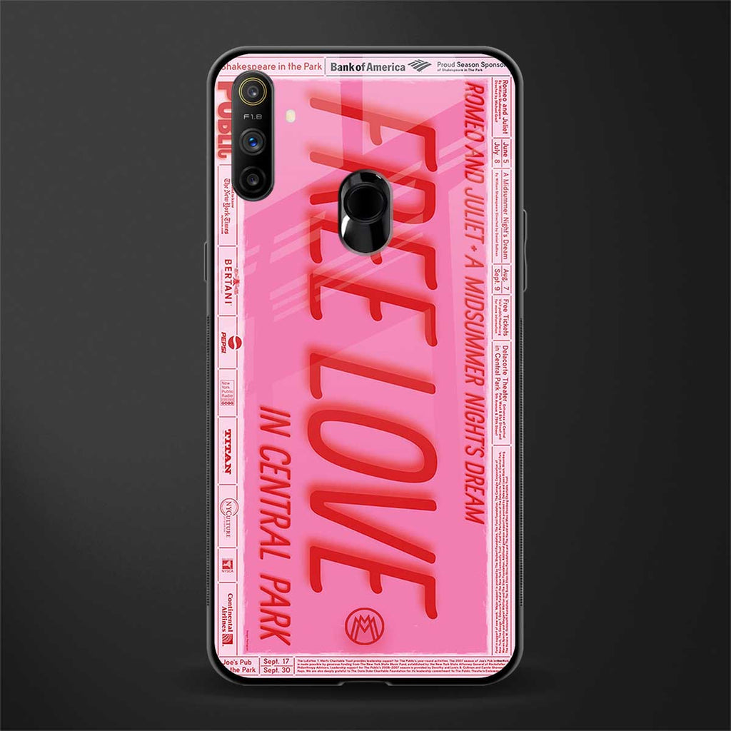 free love glass case for realme narzo 10a image