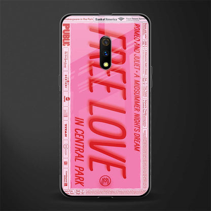 free love glass case for realme x image